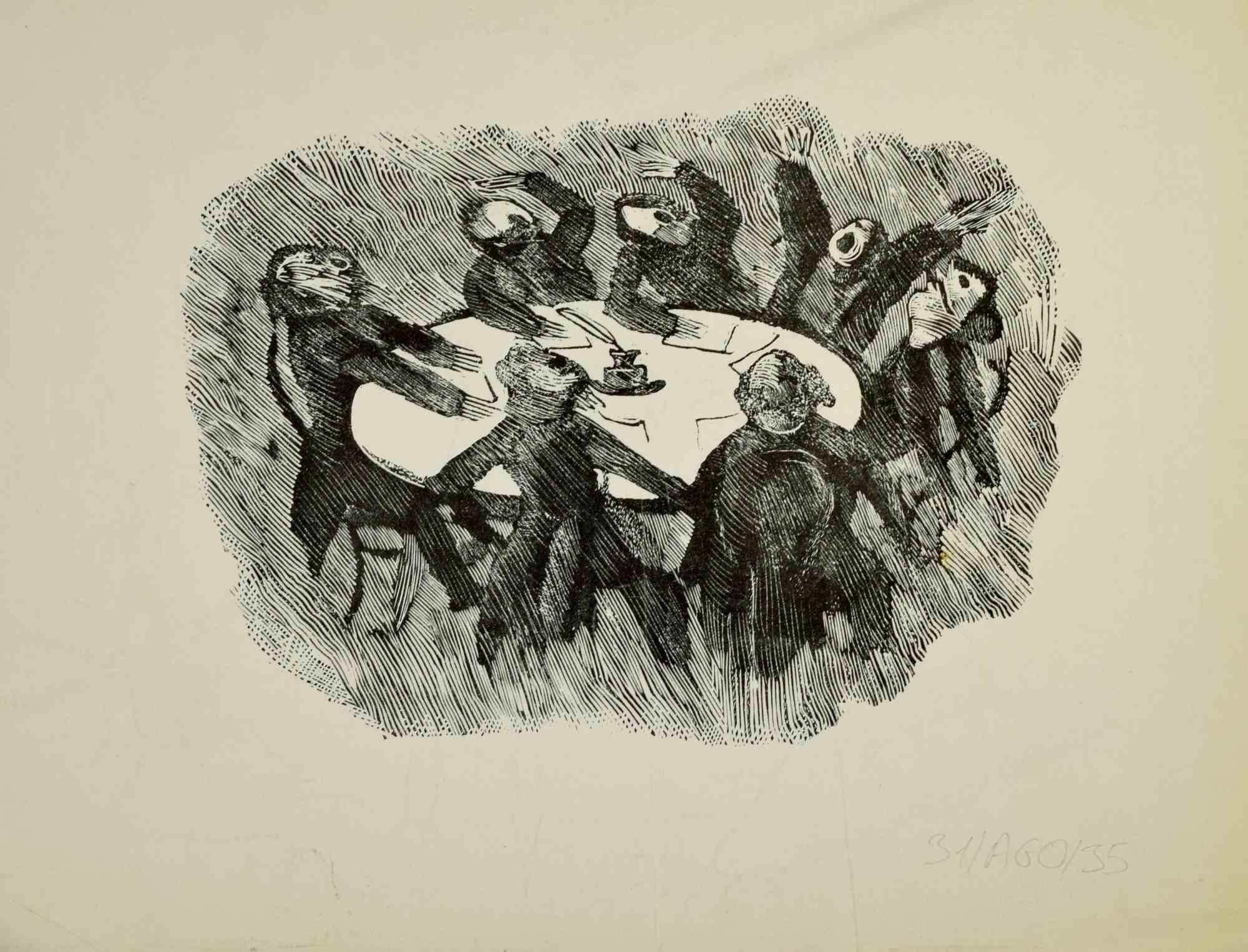 The General - Drawing by Mino Maccari - Mid 20th century For Sale 1