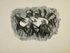 El General - Dibujo de Mino Maccari - Mediados del siglo XX