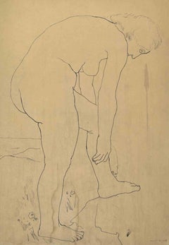 Desnudo - Dibujo de Reynold Arnould - Siglo XX