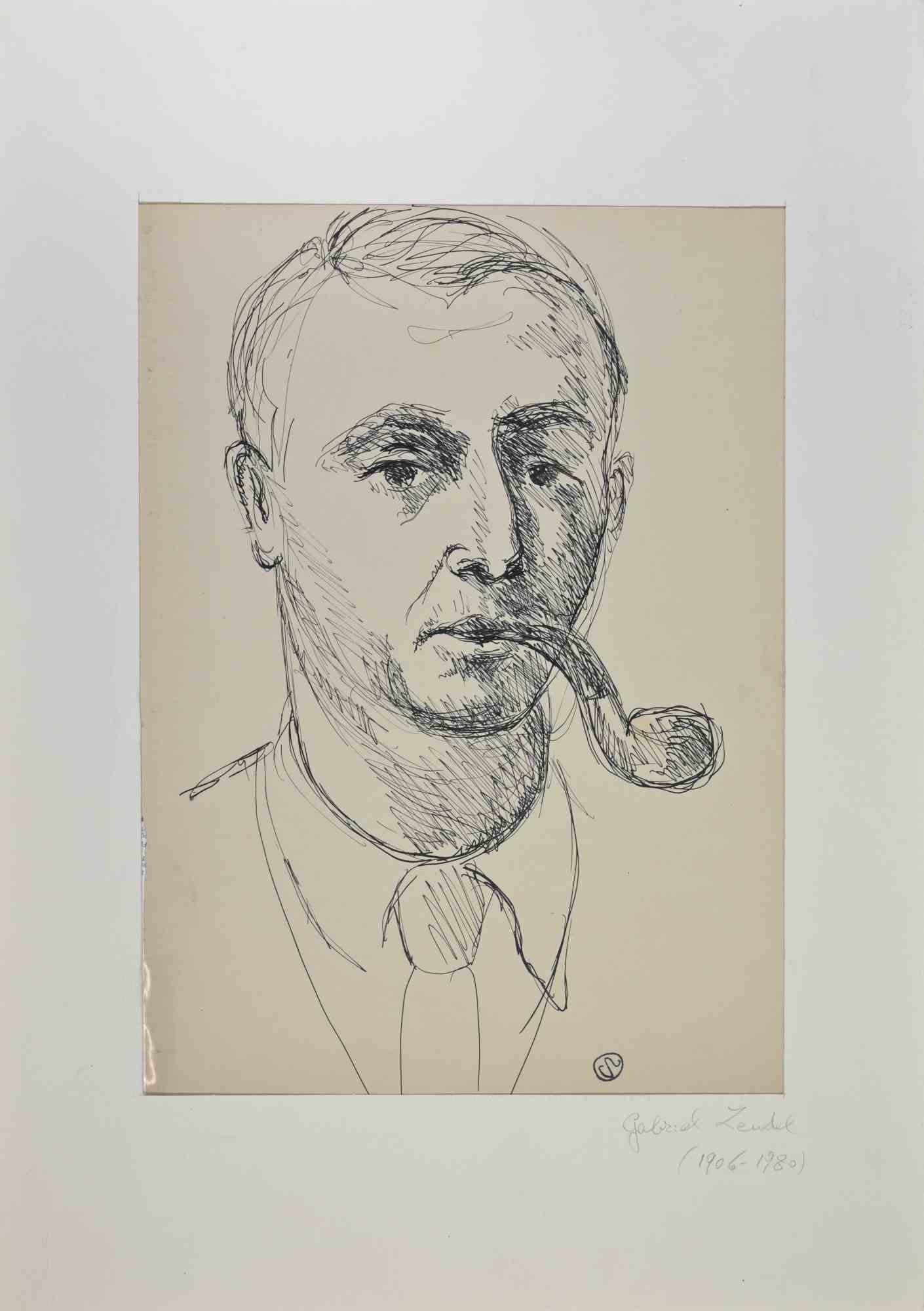 Portrait est une œuvre d'art réalisée par Gabriel Zendel au milieu du 20e siècle.

Dessin à l'encre.

En bonnes conditions.