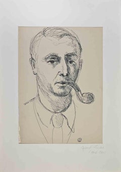 Ritratto - Disegno di Gabriel Zendel - Metà del XX secolo