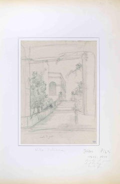 Villa italiana - Disegno di Isidore Pils - Metà del XX secolo