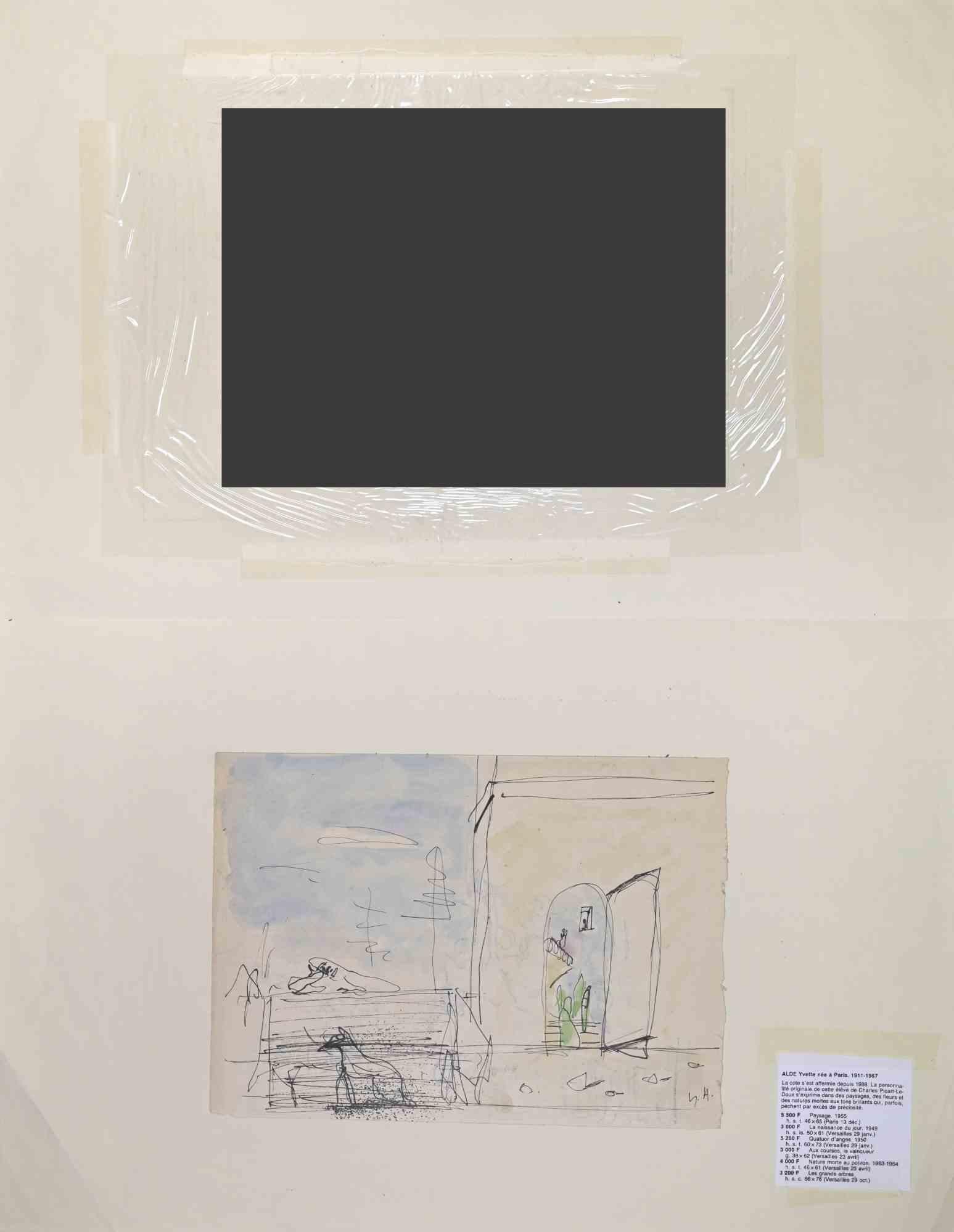 Sketch - Drawing By Yvette Alde -  Mid-20th Century For Sale 1