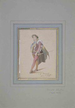Costume - Drawing By Arnold Sheffer - Mid-19th Century