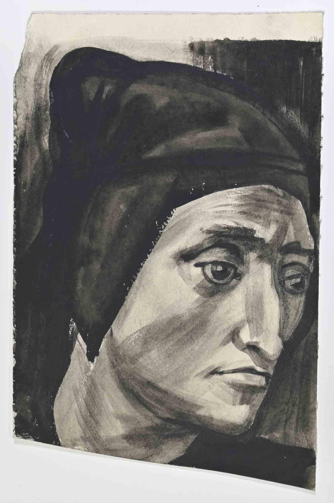 Portrait is a modern artwork realized by Albert Decaris in the Mid-20th Century.

Charcoal and watercolor drawings.

Good conditions.