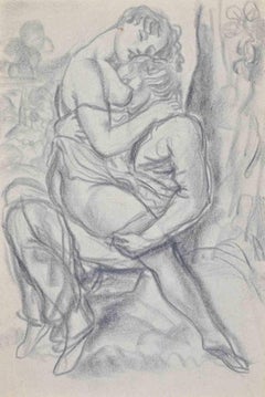 Lovers - Drawing - Mid 20th Century