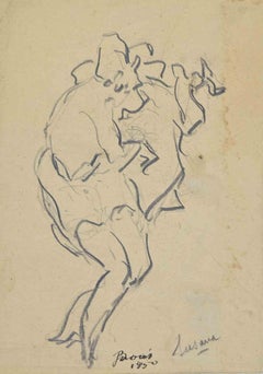 Figures - Drawing by Francisco Bores - 1950