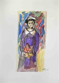 Figure - Drawing by Arturo Pagano - 1980s