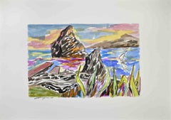 Shore - Drawing by Arturo Pagano - 1980s