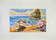 Shore - Drawing by Arturo Pagano - 1980s