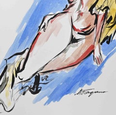 Figure - Drawing by Arturo Pagano - 1980s
