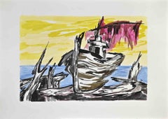 La nave - Disegno di Arturo Pagano - Anni '80