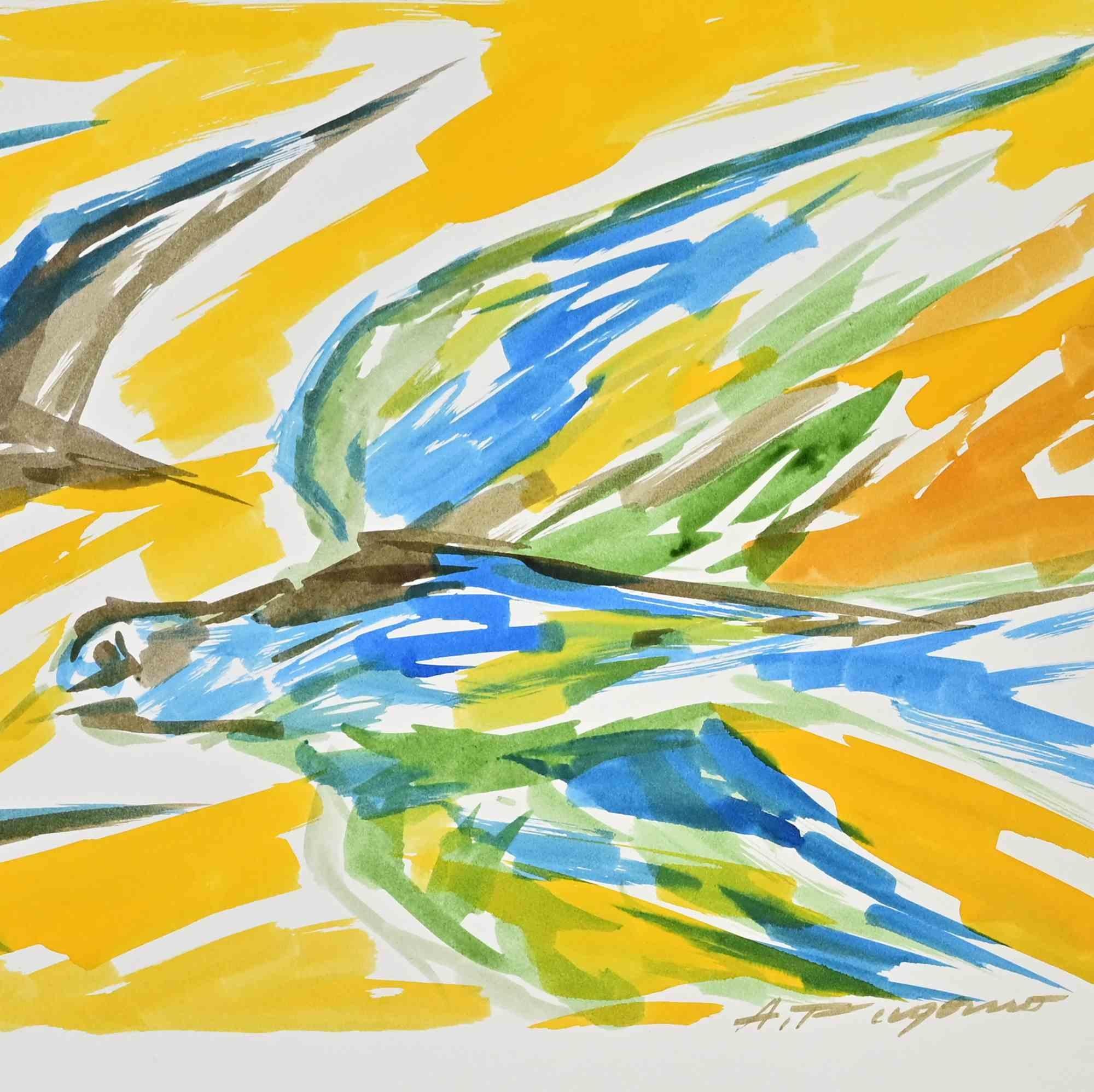 Birds - Drawing by Arturo Pagano - 1980s For Sale 1