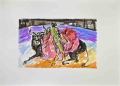 Corrida de Toros – Zeichnung von Arturo Pagano – 1980er Jahre