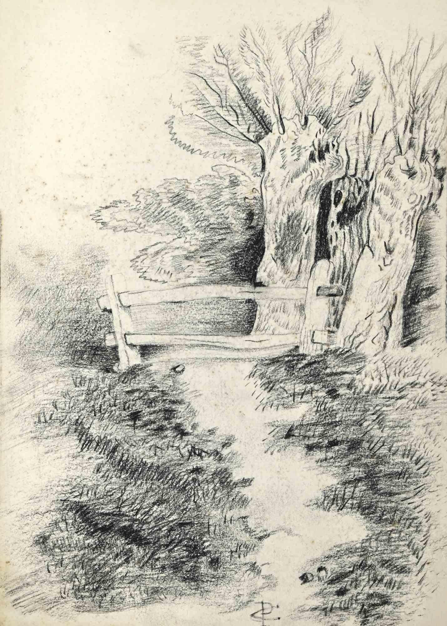 Paisaje - Dibujo - Principios del siglo XX