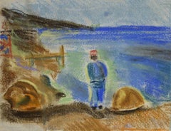 The Shore - Zeichnung - Mitte des 20. Jahrhunderts