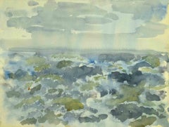Paesaggio marino - Disegno di Antoine Mayo - Anni '60