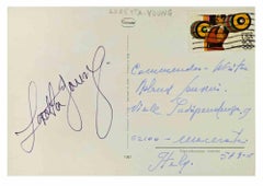 Hand Written Postcard by Loretta Young - 1970s