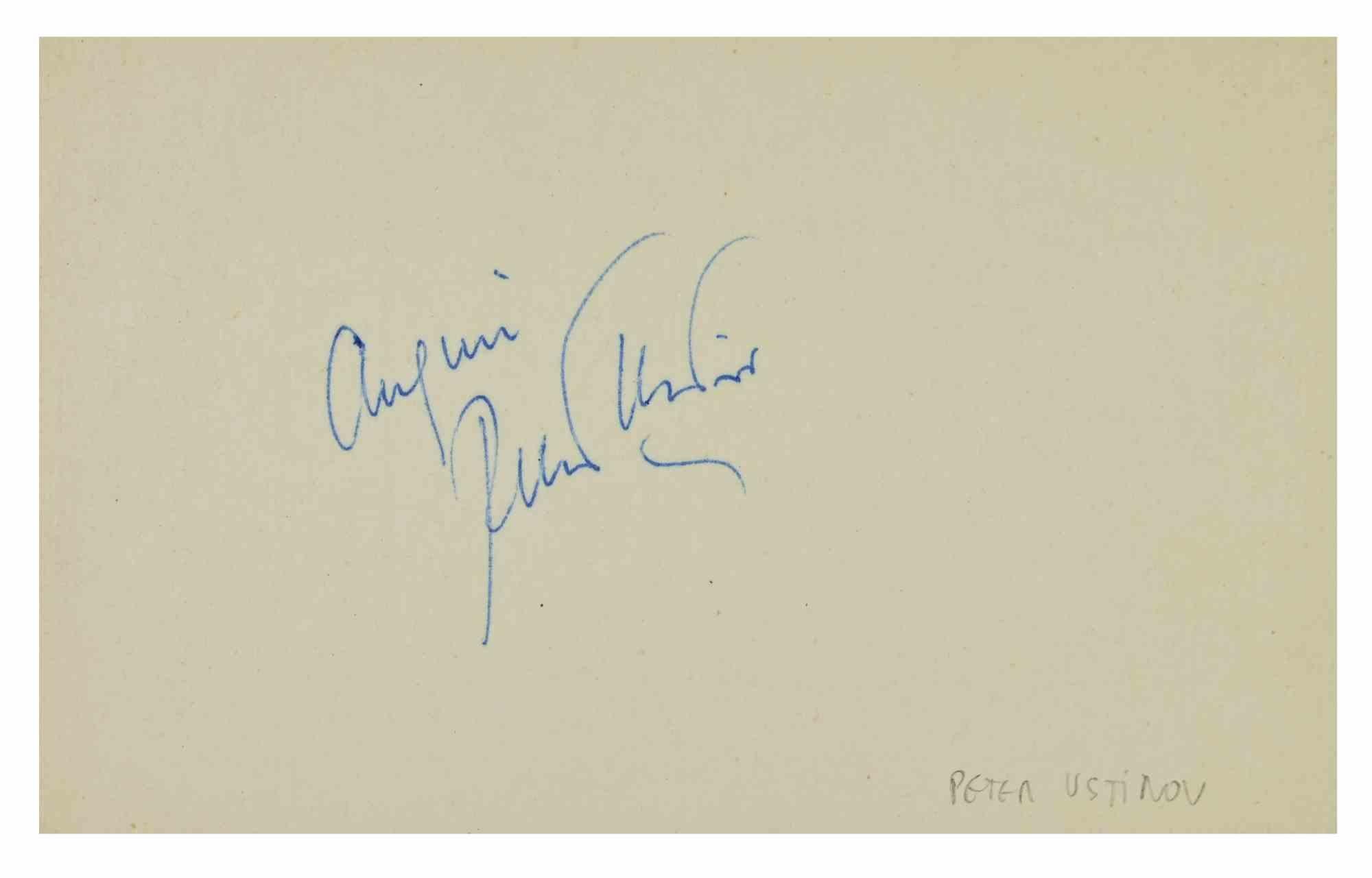 Autograph Custom Identification - 1960s - Art by Peter Ustinov