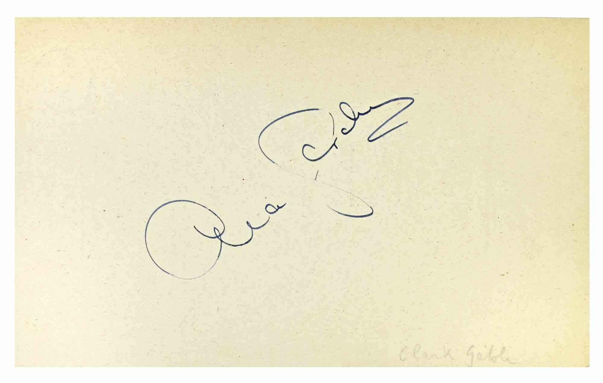 Autograph Custom Identification - 1960s - Art by Clark Gable