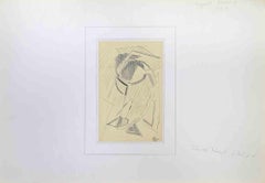Vintage Camille Renard - Portrait no.1 - Drawing by Reynold Arnoud - Mid-20th Century