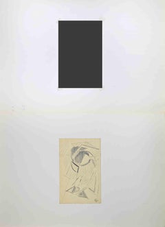 Camille Renard - Portrait no.1 - Drawing by Reynold Arnoud - Mid-20th Century