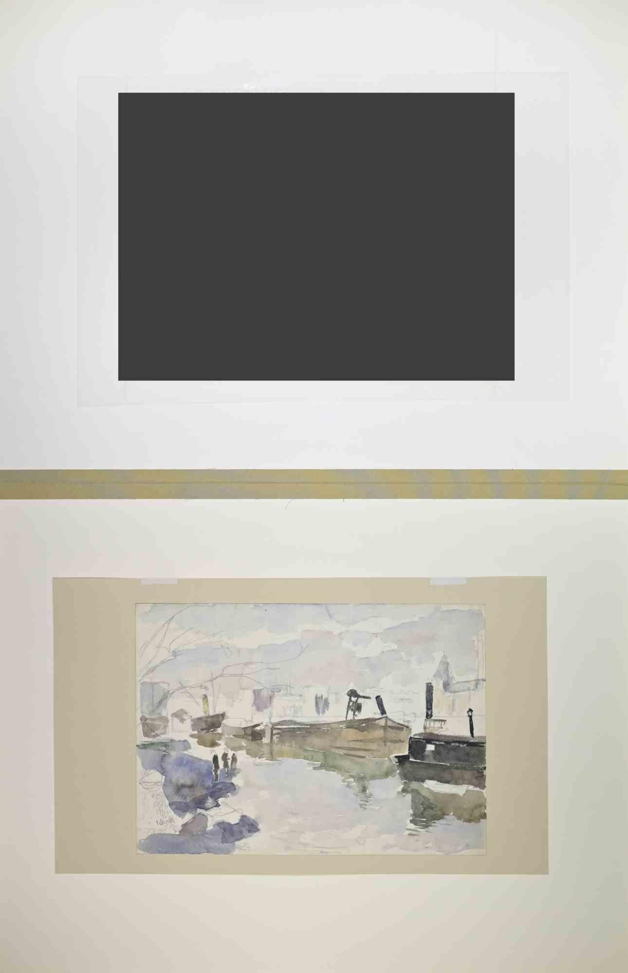 Paysage - Dessins d'Eliane Diverly - Début du 20e siècle en vente 1