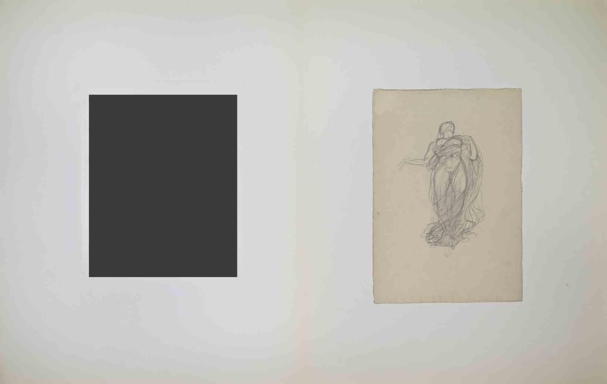 Figure - Drawing by Felix Barrias - Late 19th Century - Art by Félix Barrias
