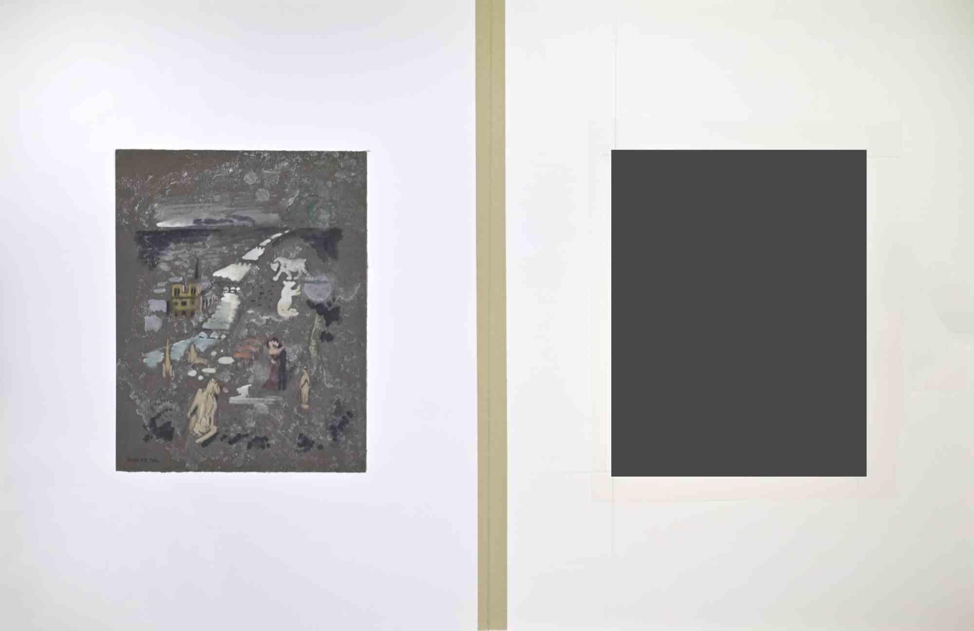 Composition -  Drawing by Paul Emile Colin - Mid-20th Century For Sale 1