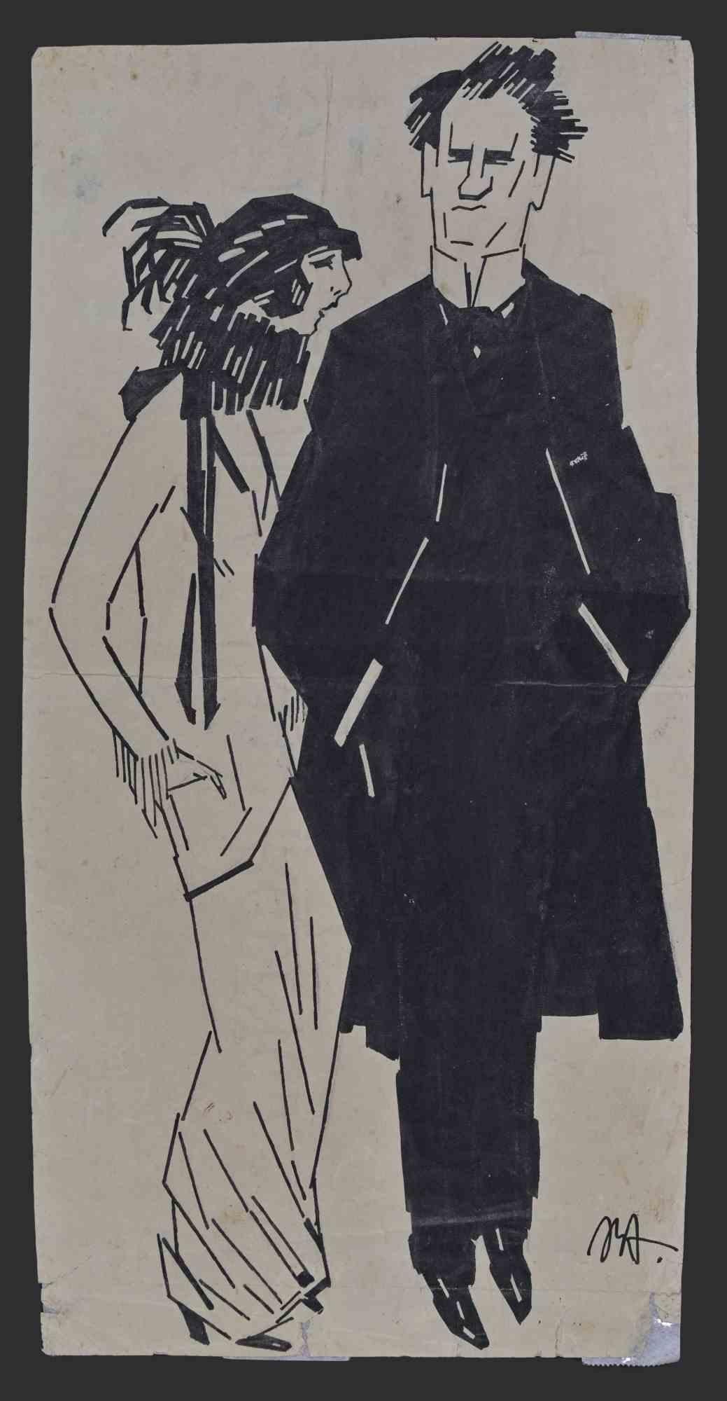 Coppia - Disegno - Metà del XX secolo