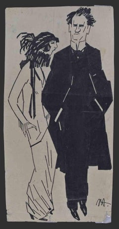 Couple - Drawing - Mid 20th century