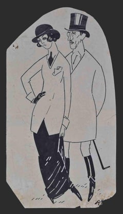 Couple - Drawing - Mid 20th century