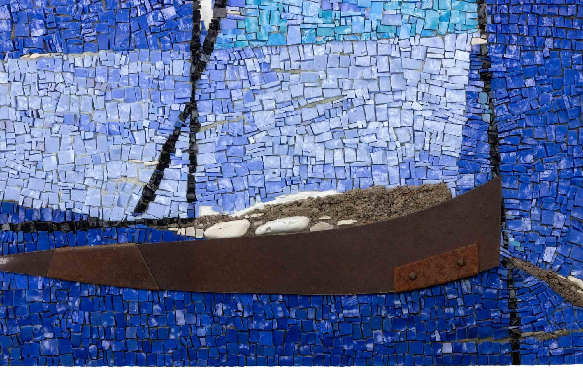 Abstract Composition - Mosaic by Tommaso Cascella - 1990s For Sale 4