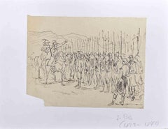 El Ejército  - Dibujo de Isidore Pils - Mediados del siglo XIX