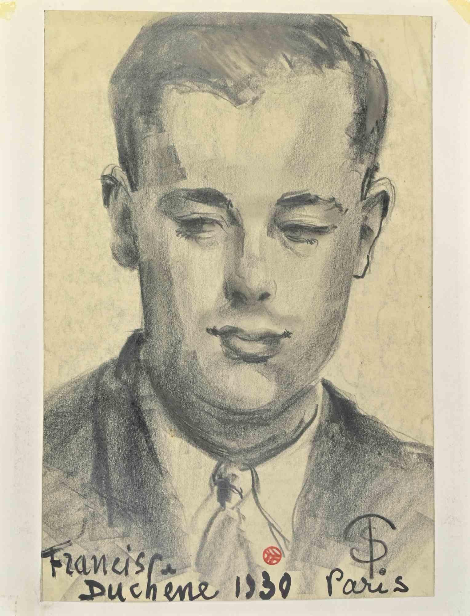 The Portrait - Drawing by Francis Duchene - 1930