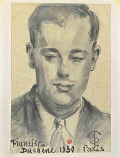Le portrait de Francis Duchene - Dessin de 1930