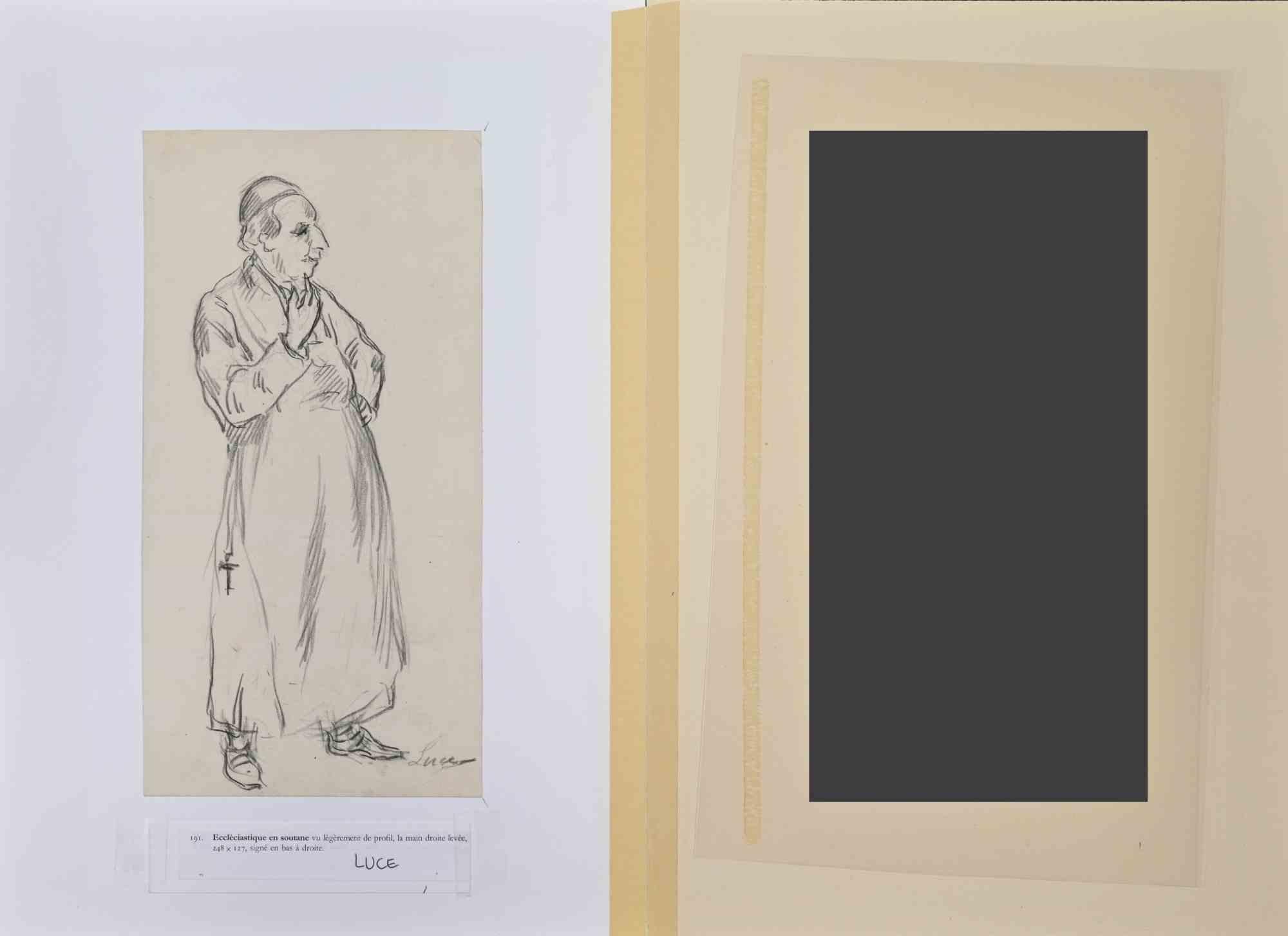 Pastor  -  Atr. dibujo Maximilien Luce - Principios del siglo XX en venta 1