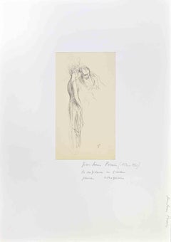 The Whisper - Drawing by Jean-Luis Forain - Late 19th century
