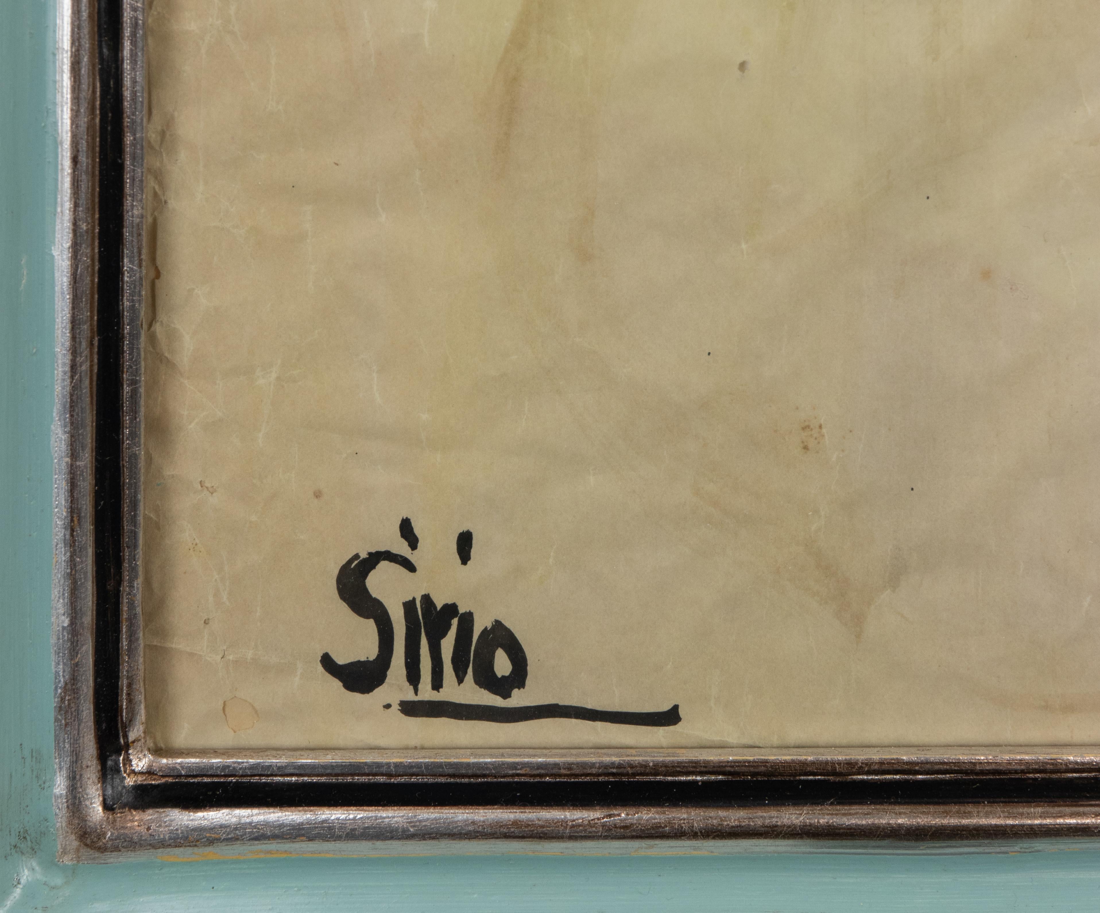 Ballerina, aquarelle de Sirio Pellegrini, années 1960 en vente 3