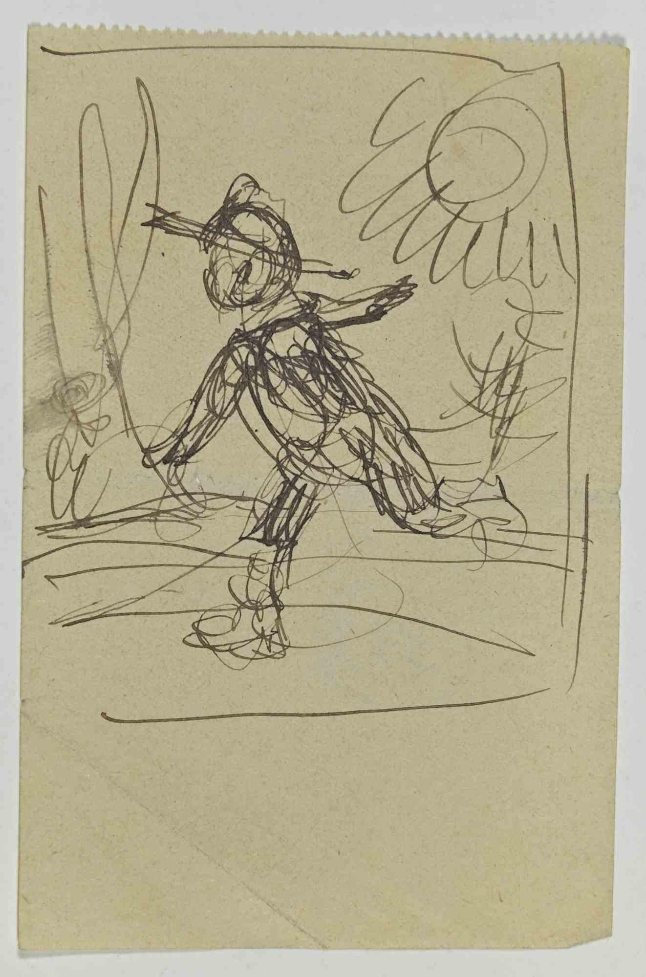 Break Free - Drawing by Gabriele Galantara - Early 20th century