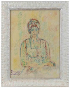 Porträt – Zeichnung von Sirio Pellegrini – 1975
