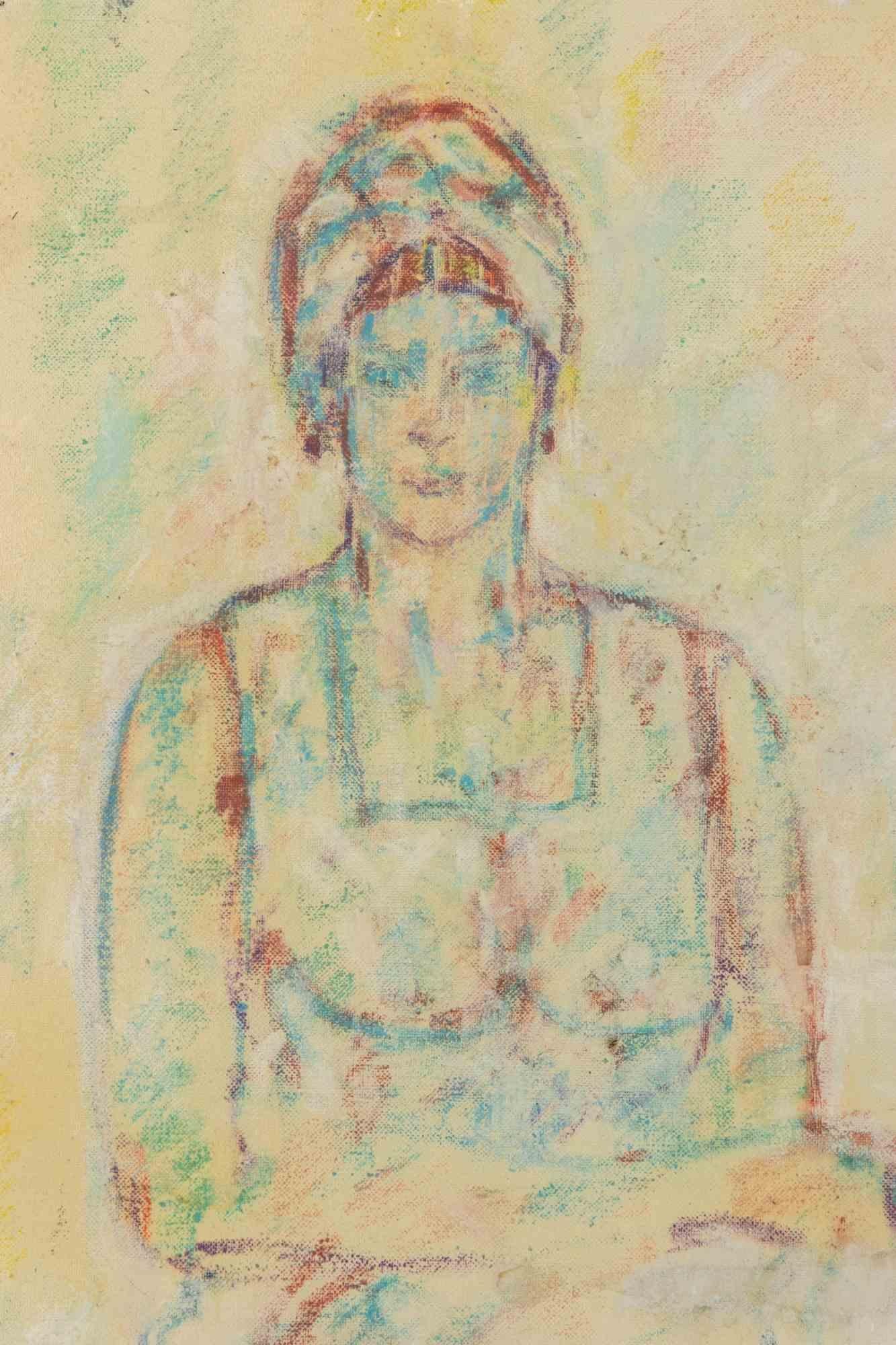 Ritratto - Disegno di Sirio Pellegrini - 1975 in vendita 1