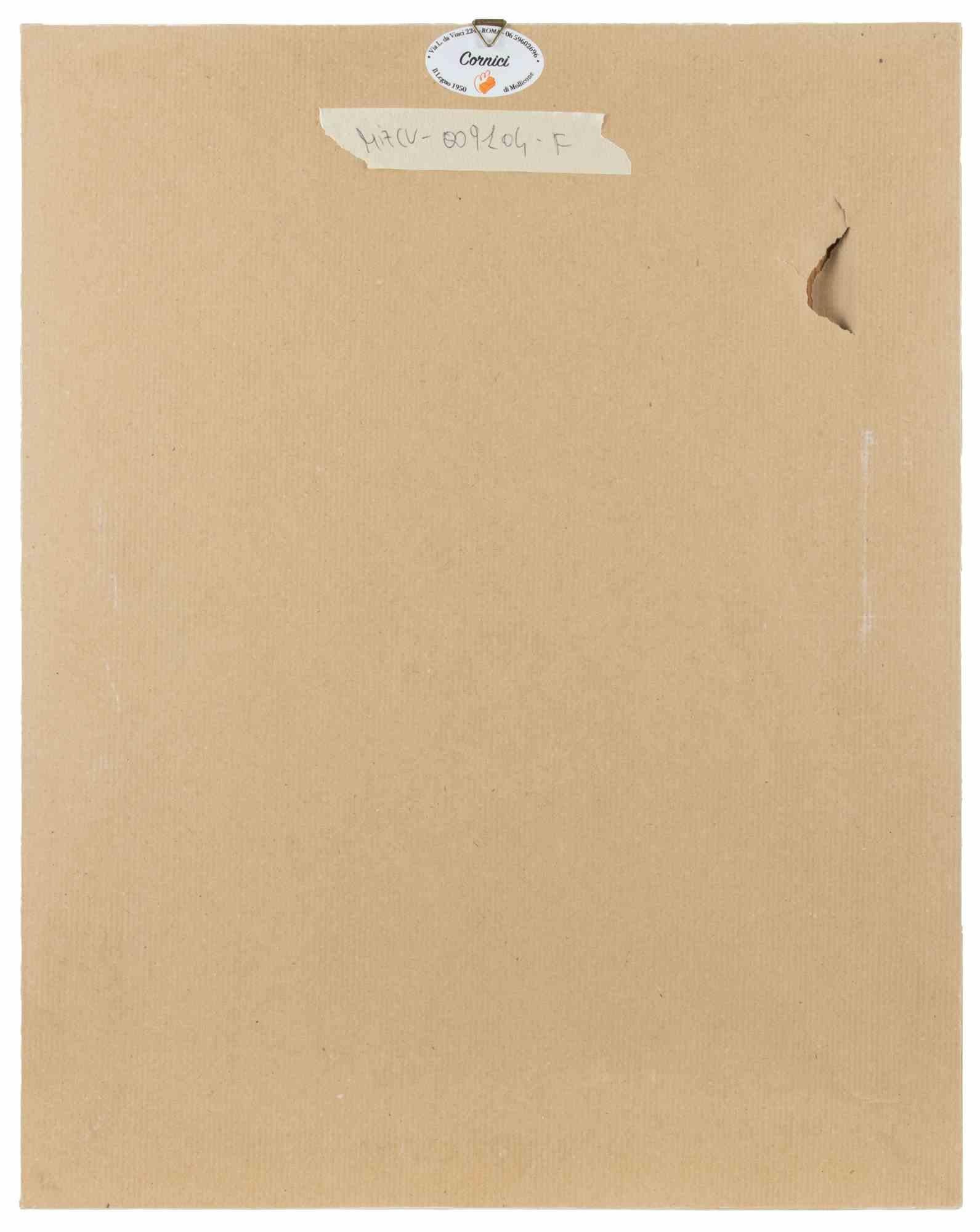 Ritratto - Disegno di Sirio Pellegrini - 1975 in vendita 2