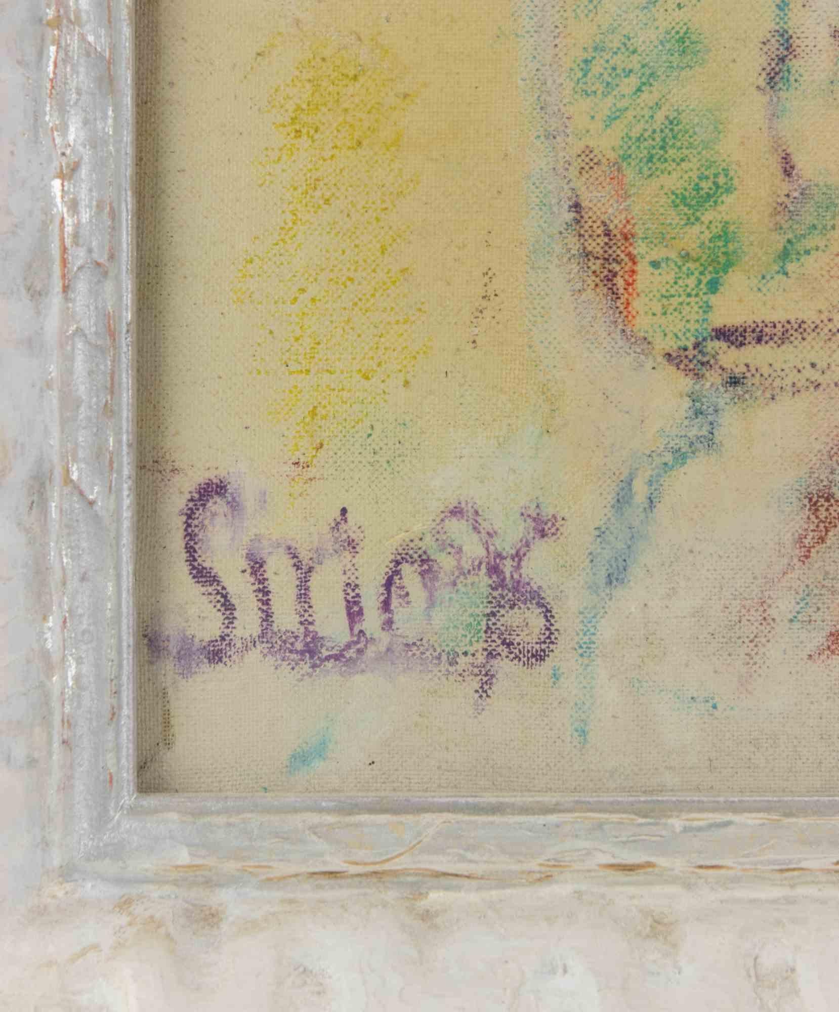 Ritratto - Disegno di Sirio Pellegrini - 1975 in vendita 3