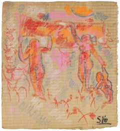 Celebrazione - Disegno di Sirio Pellegrini - Anni '60