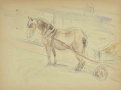 Horse - Drawing by Karl Hanny - 1935 ca.