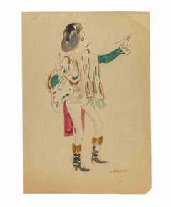 El pintor - Dibujo de Mino Maccari - 1945 ca.