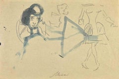 Skizze – Zeichnung von Mino Maccari – 1930er Jahre