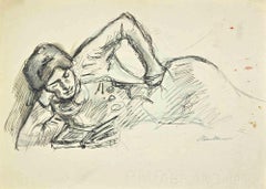 Porträts – Zeichnung von Mino Maccari – 1930er Jahre