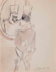 El General - Dibujo de Mino Maccari - Años 1940